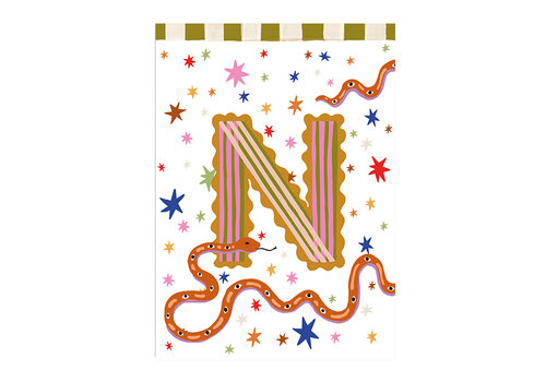 All the Luck in the World Kaart Monogram - N