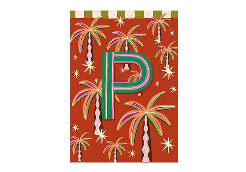 All the Luck in the World Card Monogram - P