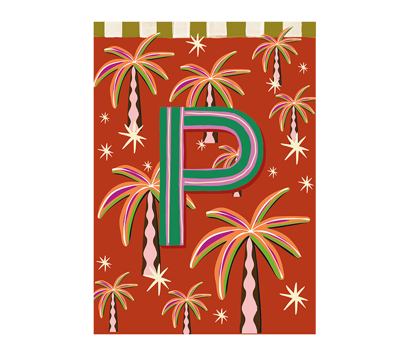 Kaart Monogram - P