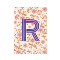 Card Monogram - R