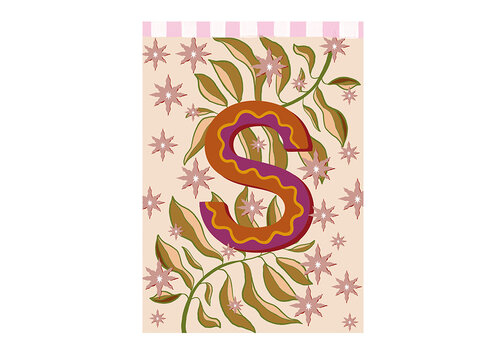 All the Luck in the World Kaart Monogram - S