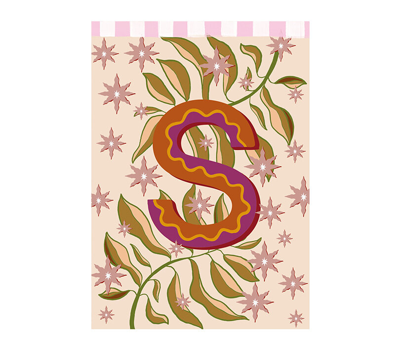 Kaart Monogram - S