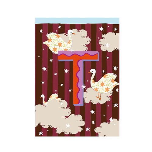 Card Monogram - T 