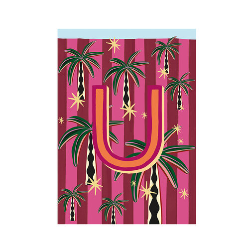 Kaart Monogram - U 