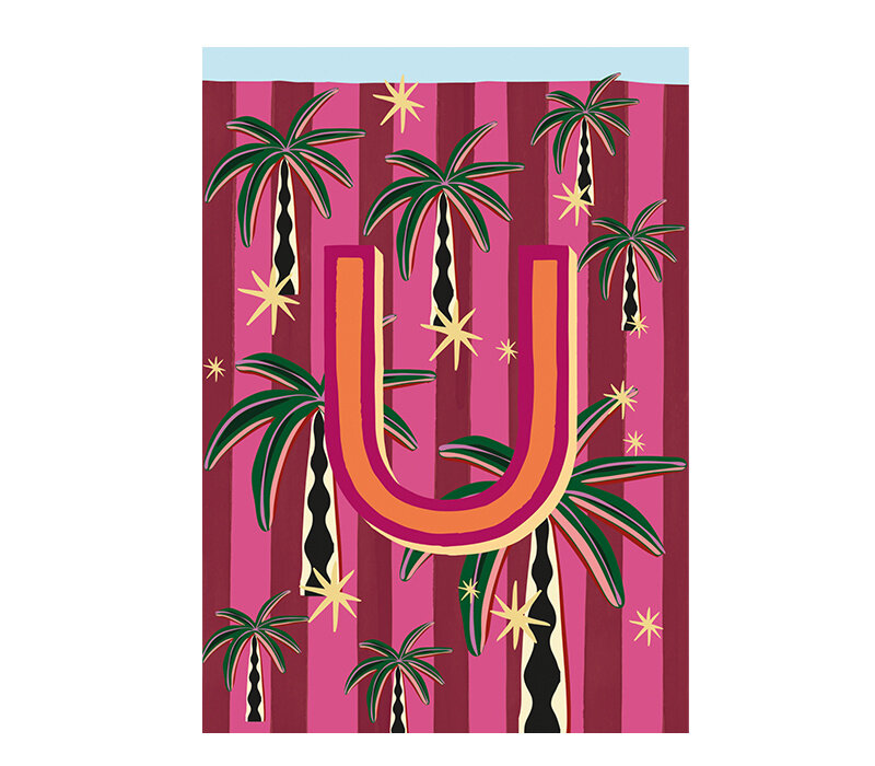 Kaart Monogram - U
