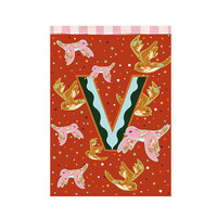 Card Monogram - V