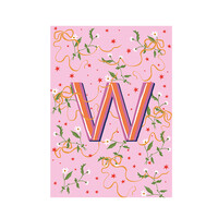 Card Monogram - W