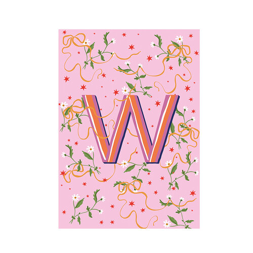 Kaart Monogram - W 