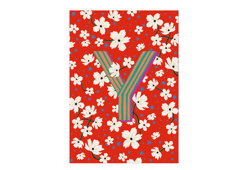 All the Luck in the World Kaart Monogram - Y