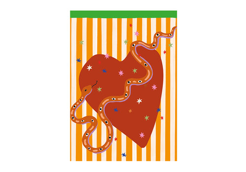 All the Luck in the World Card - Heart and Snake