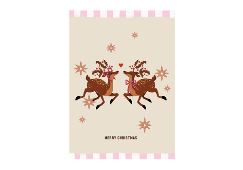 All the Luck in the World Card - Merry Christmas Deers