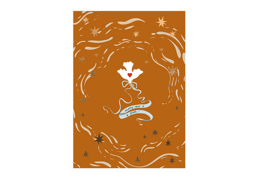 All the Luck in the World Postcard - Happy New Year - Bird