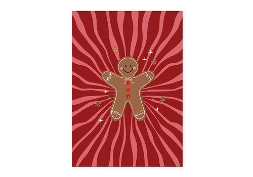 Kaart - Gingerbread Man