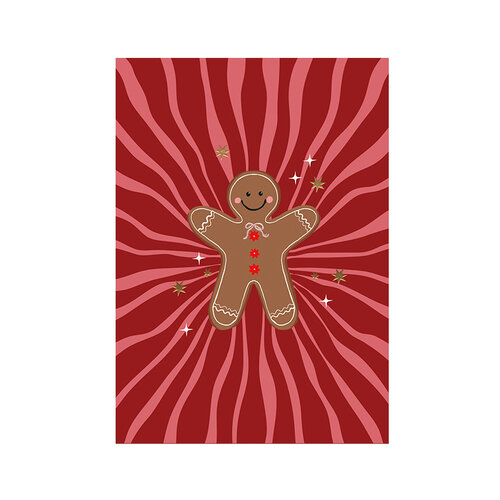 Kaart - Gingerbread Man 