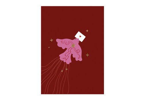 Card - Bird and Letter