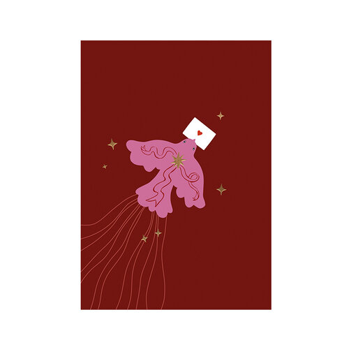 Card - Bird and Letter 