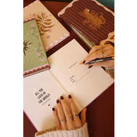 Notebook Dark Blue Sun Flowers