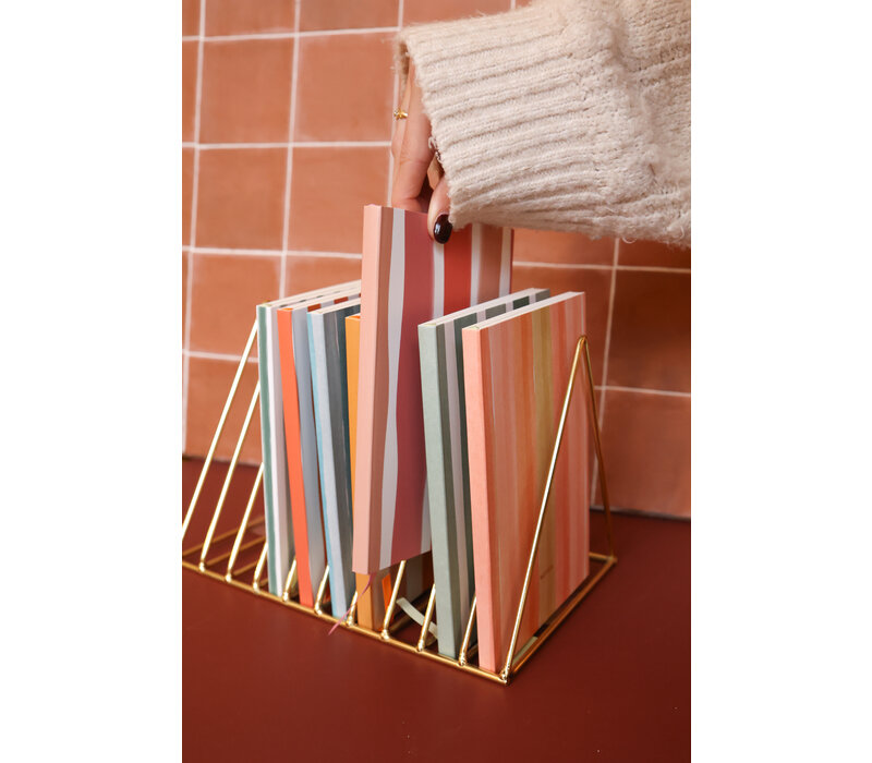 Small Notebook Notes with Stripes Pink White