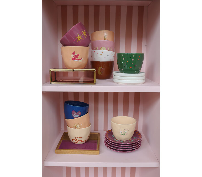 Large Night Blue Cup Swan