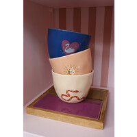 Large Night Blue Cup Swan