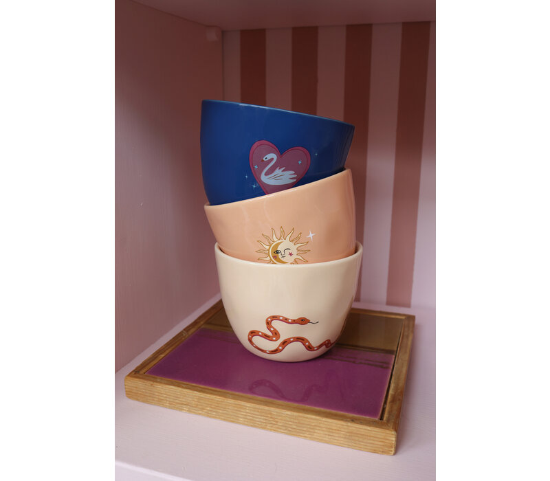 Large Night Blue Cup Swan