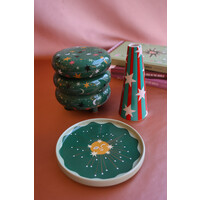 Small Vase Stripes and Stars