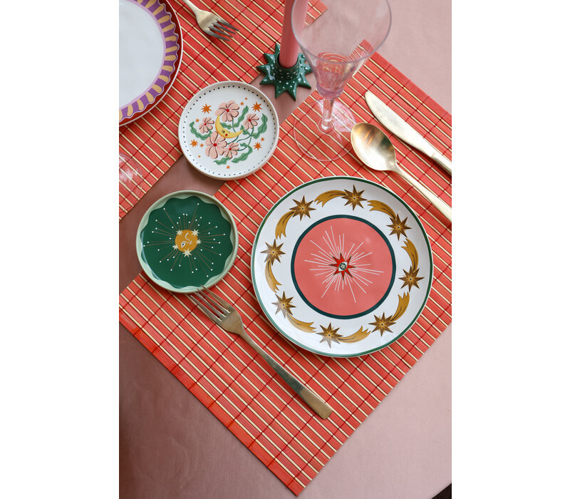 Small Green Plate Moon