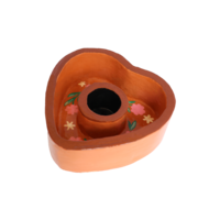 Candleholder Heart with Flowers