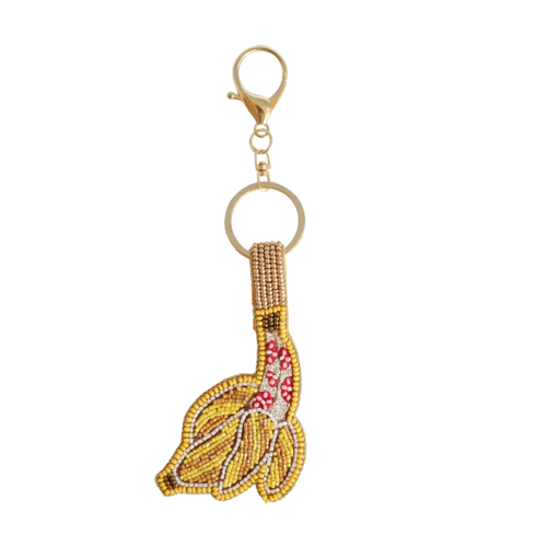 Beaded Keychain - Banana 