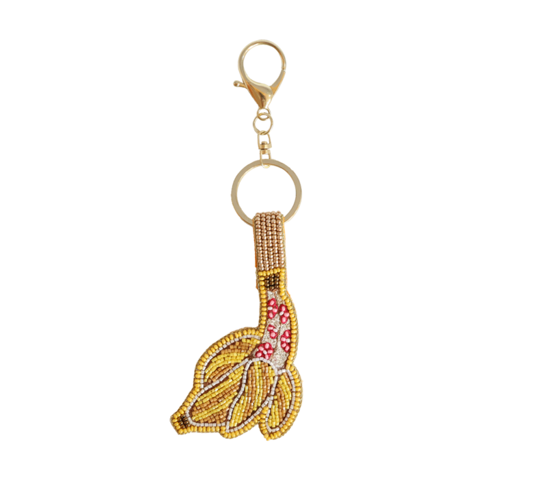Beaded Keychain - Banana