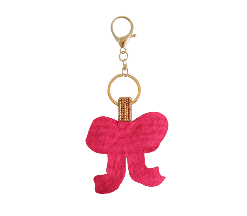 Beaded Keychain - Bow