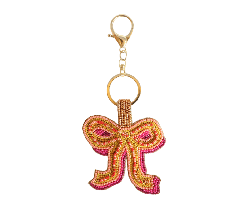 Beaded Keychain - Bow