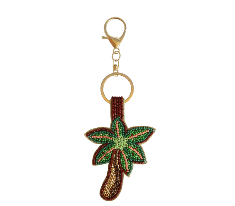 Beaded Keychain - Palmtree