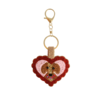 All the Luck in the World Beaded Keychain - Heart with Dog