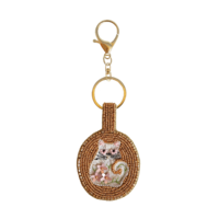 Beaded Keychain - Cat