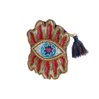 Small Beaded Wallet - Star Eye
