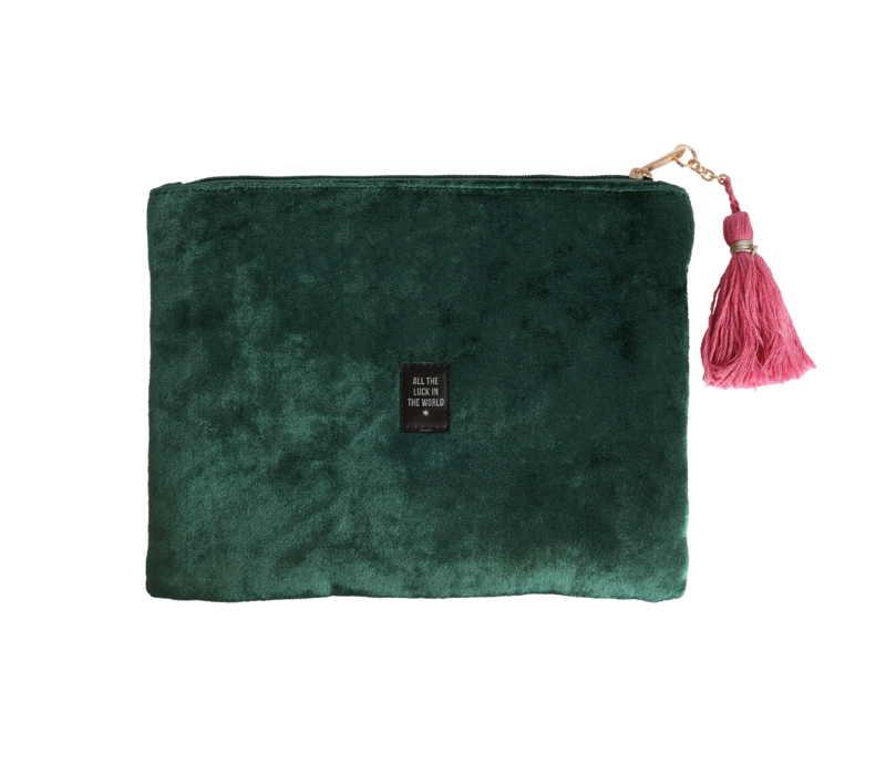 Grote Etui met Kraaltjes - Kat en Bloemen