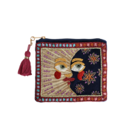 Medium Beaded Wallet - Sun and Moon