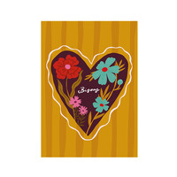 Card - Bisous heart