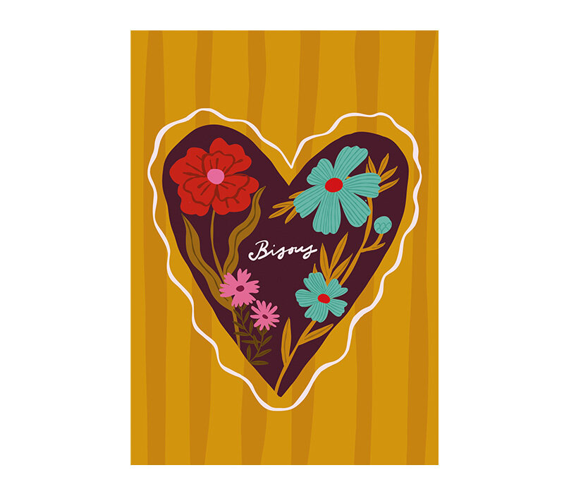 Kaart - Bisous hart