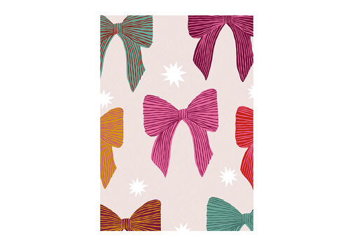 All the Luck in the World Card - Multi colored bows