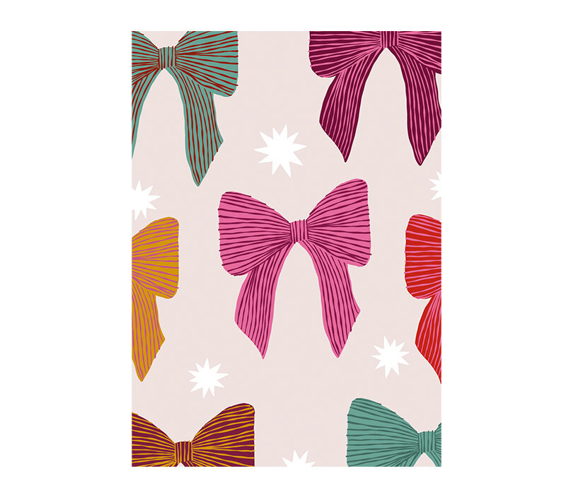 Card - Multi colored bows
