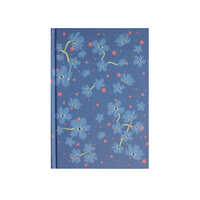 Notitieboekje Blauwe Bloemen