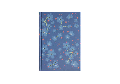 All the Luck in the World Notebook Blue Flowers