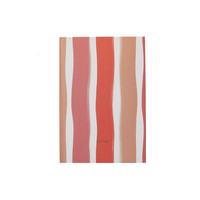 Small Notebook Notes with Stripes Pink White
