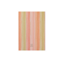 Klein Notitieboekje Notes met Strepen Pink Beige