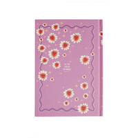 Notebook Pink Hearts and Flowers