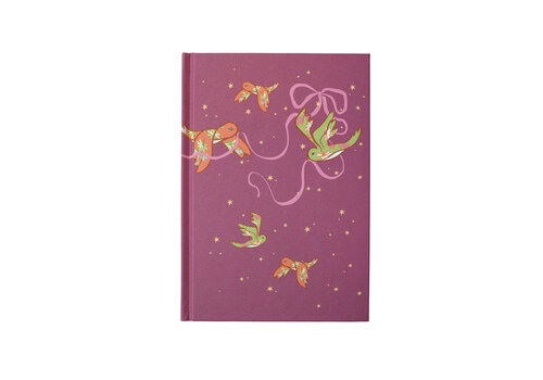 All the Luck in the World Notebook Purple with Birds