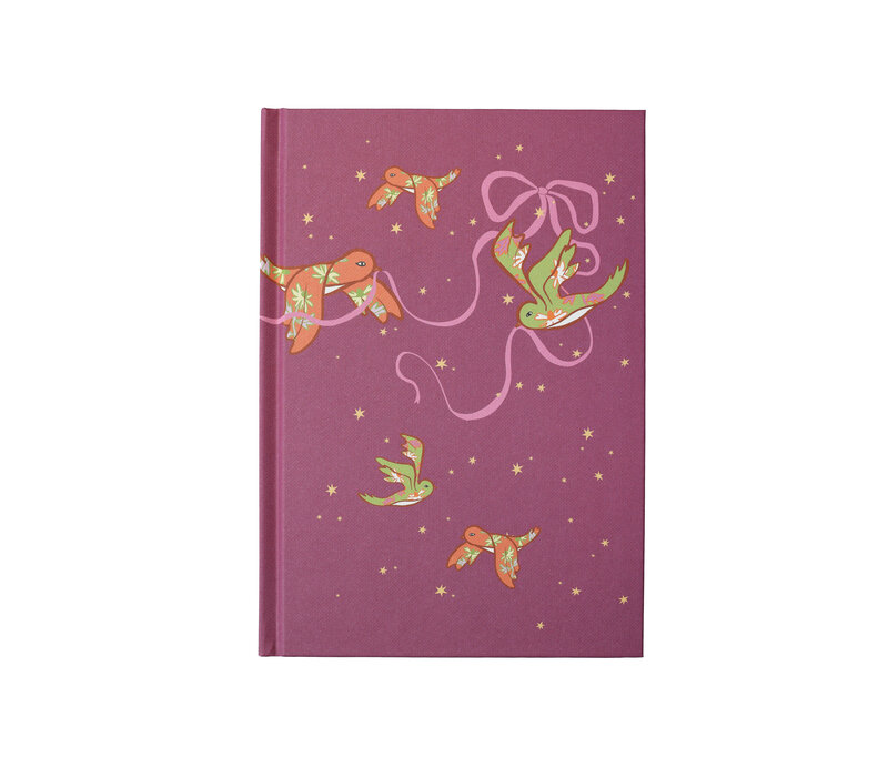 Notebook Purple with Birds