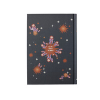 Notitieboekje Donkerblauw Zon Bloemen